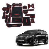 KIA Sorento PVC Non-Slip Interior Mats (Red) – Model 2021-2022